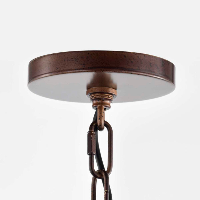 Pendant Nuvo 60-5895 Kettle - 5 Light - Oversized Pendant with 60W Vintage Lamps Included - Weathered Brass Finish Nuvo