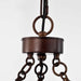 Pendant Nuvo 60-5895 Kettle - 5 Light - Oversized Pendant with 60W Vintage Lamps Included - Weathered Brass Finish Nuvo