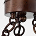 Pendant Nuvo 60-5895 Kettle - 5 Light - Oversized Pendant with 60W Vintage Lamps Included - Weathered Brass Finish Nuvo