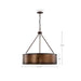 Pendant Nuvo 60-5895 Kettle - 5 Light - Oversized Pendant with 60W Vintage Lamps Included - Weathered Brass Finish Nuvo