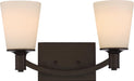 Vanity Nuvo 60-5922 Laguna - 2 Light - Vanity with White Glass - Forest Bronze Finish Nuvo