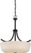 Pendant Nuvo 60-5927 Laguna - 4 Light - Pendant with White Glass - Forest Bronze Finish Nuvo