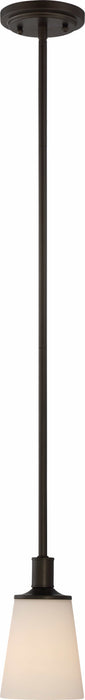 Mini Pendant Nuvo 60-5928 Laguna - 1 Light - Mini Pendant with White Glass - Forest Bronze Finish Nuvo