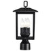 Post Lantern Nuvo 60-5932 Jamesport Collection Outdoor 15 inch Post Light Pole Lantern - Matte Black with Clear Glass Nuvo