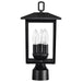 Post Lantern Nuvo 60-5932 Jamesport Collection Outdoor 15 inch Post Light Pole Lantern - Matte Black with Clear Glass Nuvo