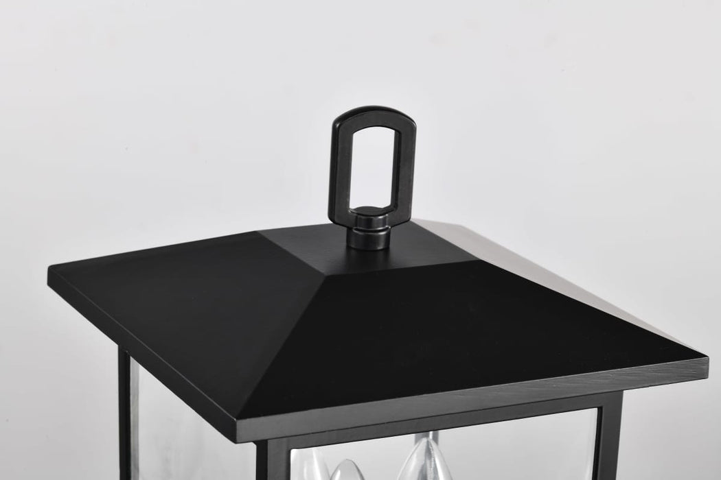Post Lantern Nuvo 60-5932 Jamesport Collection Outdoor 15 inch Post Light Pole Lantern - Matte Black with Clear Glass Nuvo