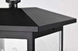Post Lantern Nuvo 60-5932 Jamesport Collection Outdoor 15 inch Post Light Pole Lantern - Matte Black with Clear Glass Nuvo