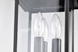 Post Lantern Nuvo 60-5932 Jamesport Collection Outdoor 15 inch Post Light Pole Lantern - Matte Black with Clear Glass Nuvo