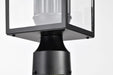 Post Lantern Nuvo 60-5932 Jamesport Collection Outdoor 15 inch Post Light Pole Lantern - Matte Black with Clear Glass Nuvo