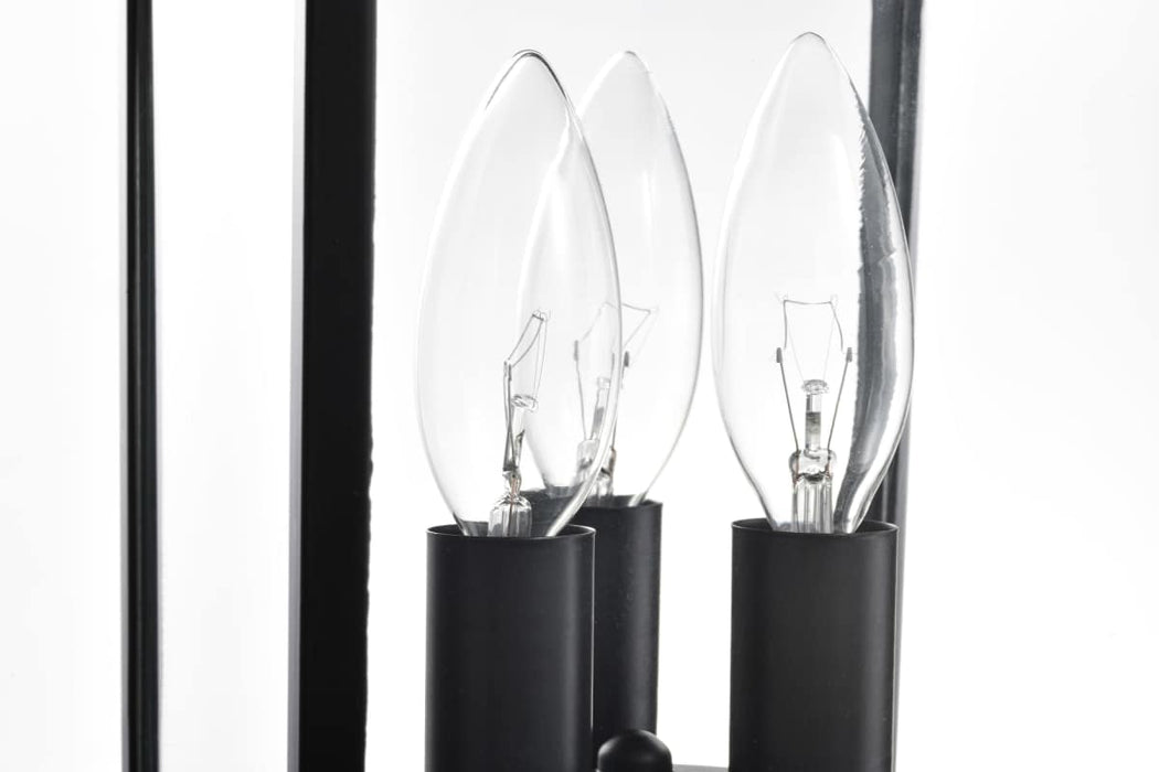 Post Lantern Nuvo 60-5932 Jamesport Collection Outdoor 15 inch Post Light Pole Lantern - Matte Black with Clear Glass Nuvo