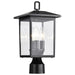 Post Lantern Nuvo 60-5932 Jamesport Collection Outdoor 15 inch Post Light Pole Lantern - Matte Black with Clear Glass Nuvo