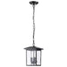 Hanging Lantern Nuvo 60-5933 Jamesport Collection Outdoor 11 inch Hanging Light - Matte Black with Clear Glass Nuvo