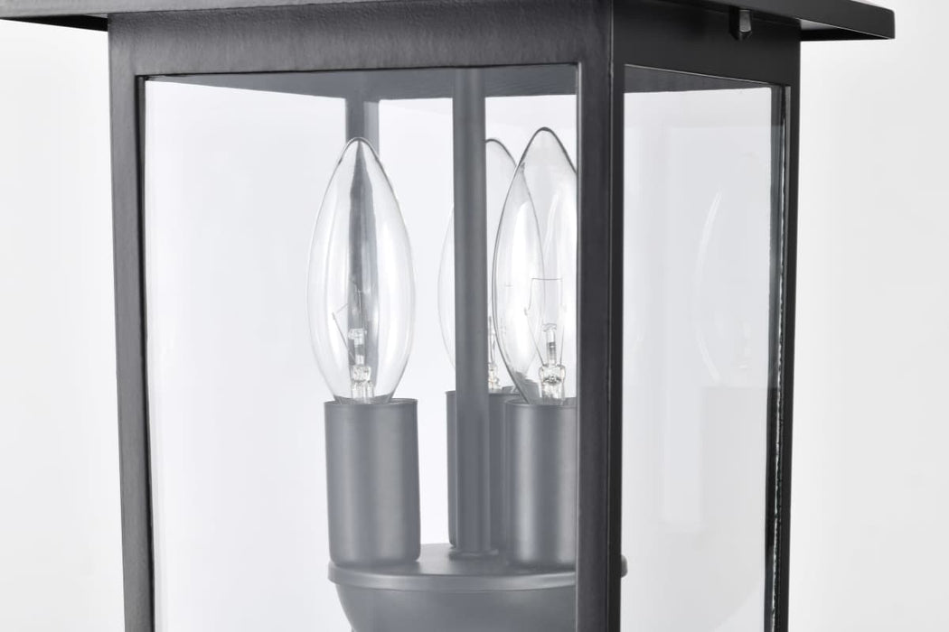 Hanging Lantern Nuvo 60-5933 Jamesport Collection Outdoor 11 inch Hanging Light - Matte Black with Clear Glass Nuvo