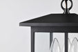 Hanging Lantern Nuvo 60-5933 Jamesport Collection Outdoor 11 inch Hanging Light - Matte Black with Clear Glass Nuvo