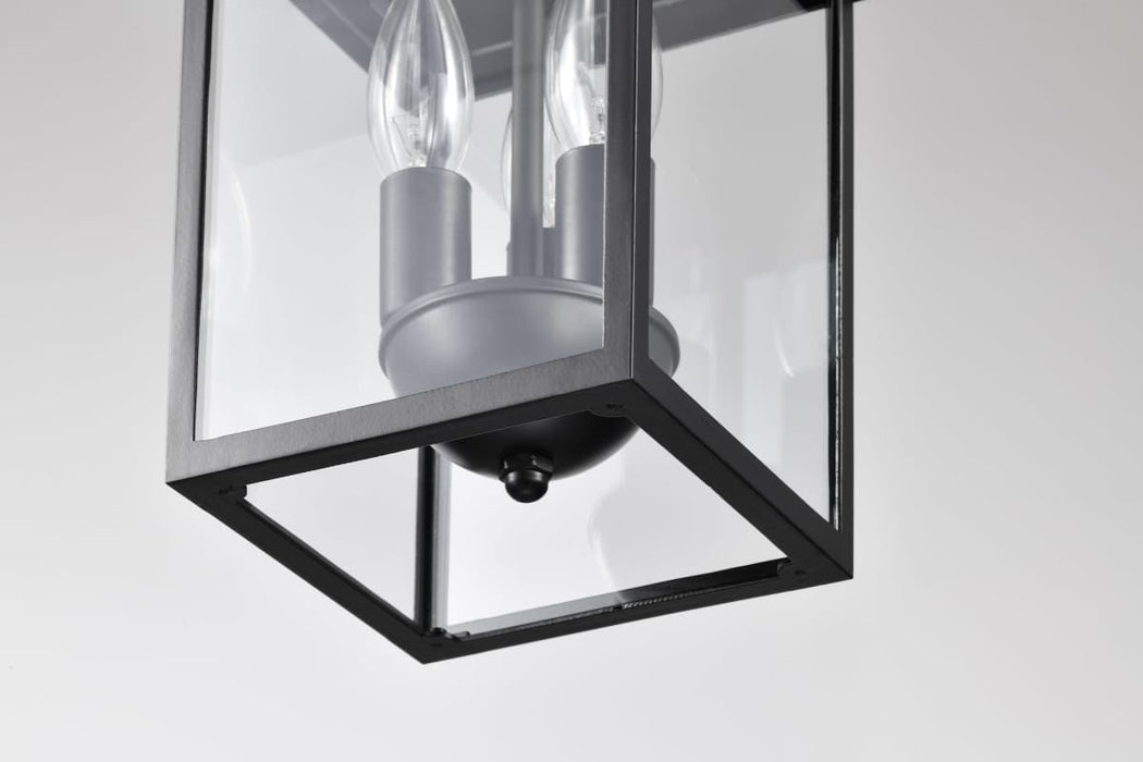 Hanging Lantern Nuvo 60-5933 Jamesport Collection Outdoor 11 inch Hanging Light - Matte Black with Clear Glass Nuvo
