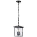 Hanging Lantern Nuvo 60-5933 Jamesport Collection Outdoor 11 inch Hanging Light - Matte Black with Clear Glass Nuvo