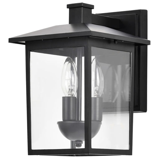 Wall Lantern Nuvo 60-5934 Jamesport Collection Outdoor 11 inch Wall Lantern - Matte Black with Clear Glass Nuvo