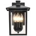 Wall Lantern Nuvo 60-5934 Jamesport Collection Outdoor 11 inch Wall Lantern - Matte Black with Clear Glass Nuvo