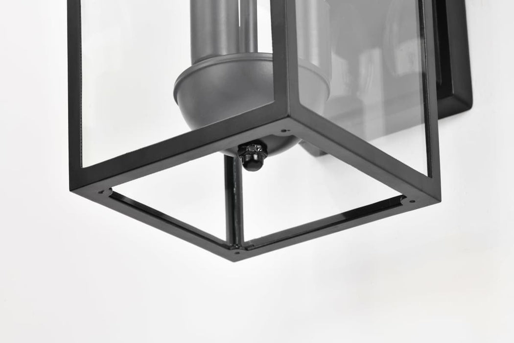 Wall Lantern Nuvo 60-5934 Jamesport Collection Outdoor 11 inch Wall Lantern - Matte Black with Clear Glass Nuvo