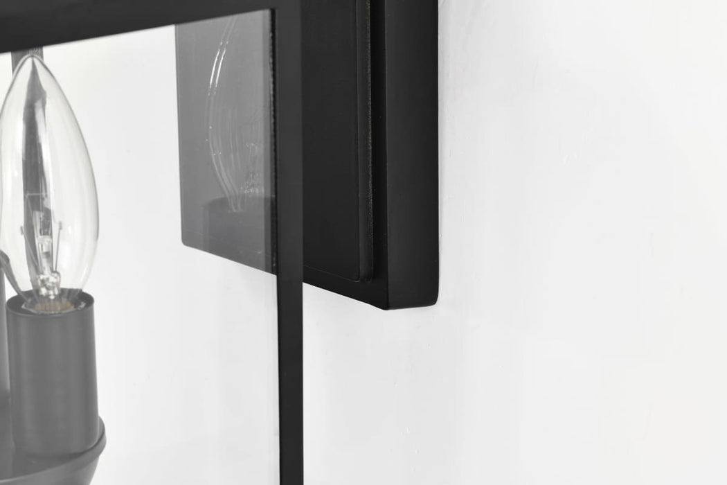 Wall Lantern Nuvo 60-5934 Jamesport Collection Outdoor 11 inch Wall Lantern - Matte Black with Clear Glass Nuvo