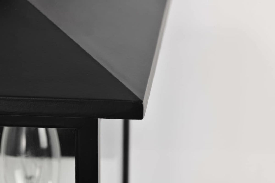 Wall Lantern Nuvo 60-5934 Jamesport Collection Outdoor 11 inch Wall Lantern - Matte Black with Clear Glass Nuvo