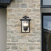 Wall Lantern Nuvo 60-5934 Jamesport Collection Outdoor 11 inch Wall Lantern - Matte Black with Clear Glass Nuvo