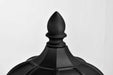 Post Lantern Nuvo 60-5943 East River Collection Outdoor 19.5 inch Post Light Pole Lantern - Matte Black Finish with Clear Water Glass Nuvo
