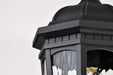 Hanging Lantern Nuvo 60-5944 East River Collection Outdoor 14.5 inch Hanging Light - Matte Black Finish with Clear Water Glass Nuvo