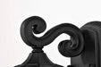 Wall Lantern Nuvo 60-5945 East River Collection Outdoor 12 inch Small Wall Light - Matte Black Finish with Clear Water Glass Nuvo