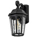Wall Lantern Nuvo 60-5946 East River Collection Outdoor 16 inch Large Wall Light - Matte Black Finish with Clear Water Glass Nuvo