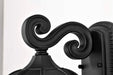 Wall Lantern Nuvo 60-5946 East River Collection Outdoor 16 inch Large Wall Light - Matte Black Finish with Clear Water Glass Nuvo