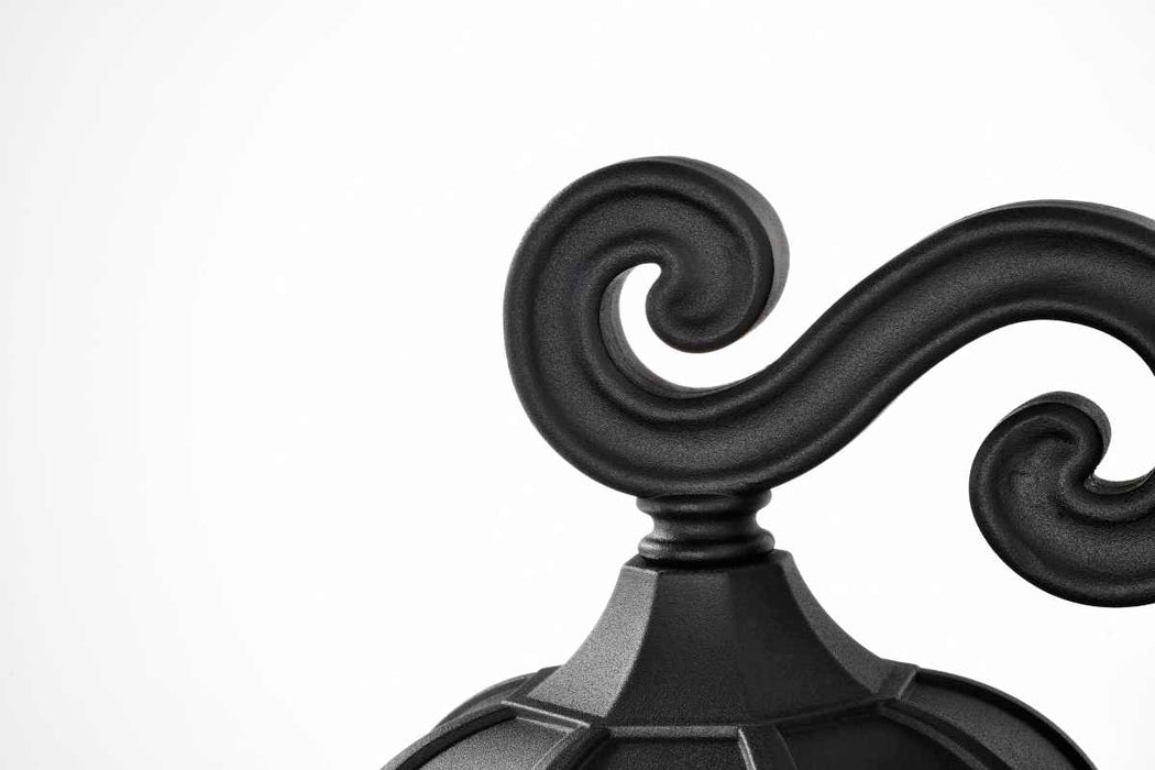Wall Lantern Nuvo 60-5946 East River Collection Outdoor 16 inch Large Wall Light - Matte Black Finish with Clear Water Glass Nuvo