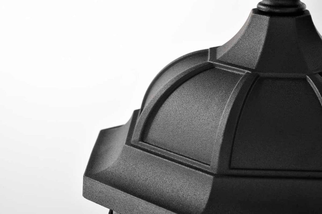 Wall Lantern Nuvo 60-5946 East River Collection Outdoor 16 inch Large Wall Light - Matte Black Finish with Clear Water Glass Nuvo