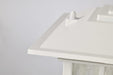 Post Lantern Nuvo 60-5951 Cove Neck Collection Outdoor Large 16 inch Post Light Pole Lantern - White Finish with Clear Seeded Glass Nuvo