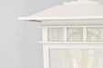 Post Lantern Nuvo 60-5951 Cove Neck Collection Outdoor Large 16 inch Post Light Pole Lantern - White Finish with Clear Seeded Glass Nuvo