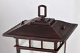 Post Lantern Nuvo 60-5952 Cove Neck Collection Outdoor Large 16 inch Post Light Pole Lantern - Rustic Bronze Finish with Clear Seeded Glass Nuvo