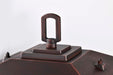 Post Lantern Nuvo 60-5952 Cove Neck Collection Outdoor Large 16 inch Post Light Pole Lantern - Rustic Bronze Finish with Clear Seeded Glass Nuvo