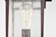 Post Lantern Nuvo 60-5952 Cove Neck Collection Outdoor Large 16 inch Post Light Pole Lantern - Rustic Bronze Finish with Clear Seeded Glass Nuvo