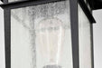 Post Lantern Nuvo 60-5953 Cove Neck Collection Outdoor Large 16 inch Post Light Pole Lantern - Textured Black Finish with Clear Seeded Glass Nuvo