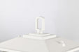 Post Lantern Nuvo 60-5954 Cove Neck Collection Outdoor Medium 14 inch Post Light Pole Lantern - White Finish with Clear Seeded Glass Nuvo