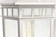 Post Lantern Nuvo 60-5954 Cove Neck Collection Outdoor Medium 14 inch Post Light Pole Lantern - White Finish with Clear Seeded Glass Nuvo