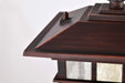 Post Lantern Nuvo 60-5955 Cove Neck Collection Outdoor Medium 14 inch Post Light Pole Lantern - Rustic Bronze Finish with Clear Seeded Glass Nuvo