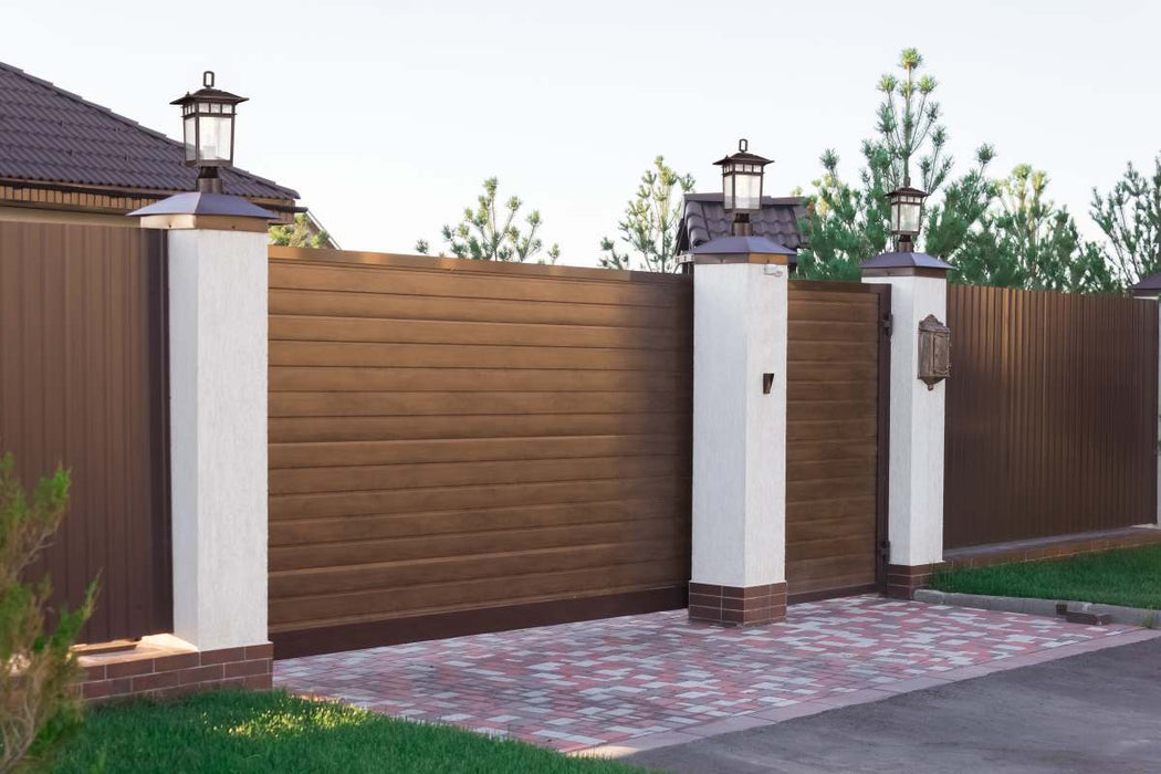 Post Lantern Nuvo 60-5955 Cove Neck Collection Outdoor Medium 14 inch Post Light Pole Lantern - Rustic Bronze Finish with Clear Seeded Glass Nuvo