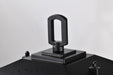 Post Lantern Nuvo 60-5956 Cove Neck Collection Outdoor Medium 14 inch Post Light Pole Lantern - Textured Black Finish with Clear Seeded Glass Nuvo