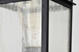 Post Lantern Nuvo 60-5956 Cove Neck Collection Outdoor Medium 14 inch Post Light Pole Lantern - Textured Black Finish with Clear Seeded Glass Nuvo