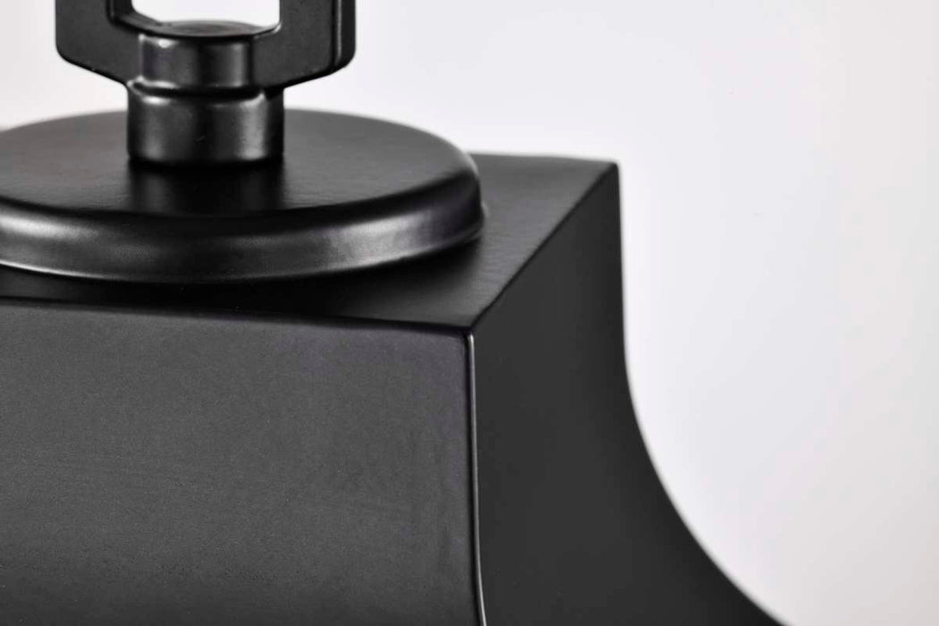 Post Lantern Nuvo 60-5957 Stillwell Collection Outdoor 17 inch Post Light Pole Lantern - Matte Black with Clear Water Glass Nuvo