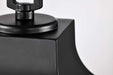 Post Lantern Nuvo 60-5957 Stillwell Collection Outdoor 17 inch Post Light Pole Lantern - Matte Black with Clear Water Glass Nuvo
