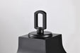 Post Lantern Nuvo 60-5957 Stillwell Collection Outdoor 17 inch Post Light Pole Lantern - Matte Black with Clear Water Glass Nuvo
