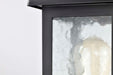 Post Lantern Nuvo 60-5957 Stillwell Collection Outdoor 17 inch Post Light Pole Lantern - Matte Black with Clear Water Glass Nuvo
