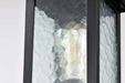 Post Lantern Nuvo 60-5957 Stillwell Collection Outdoor 17 inch Post Light Pole Lantern - Matte Black with Clear Water Glass Nuvo